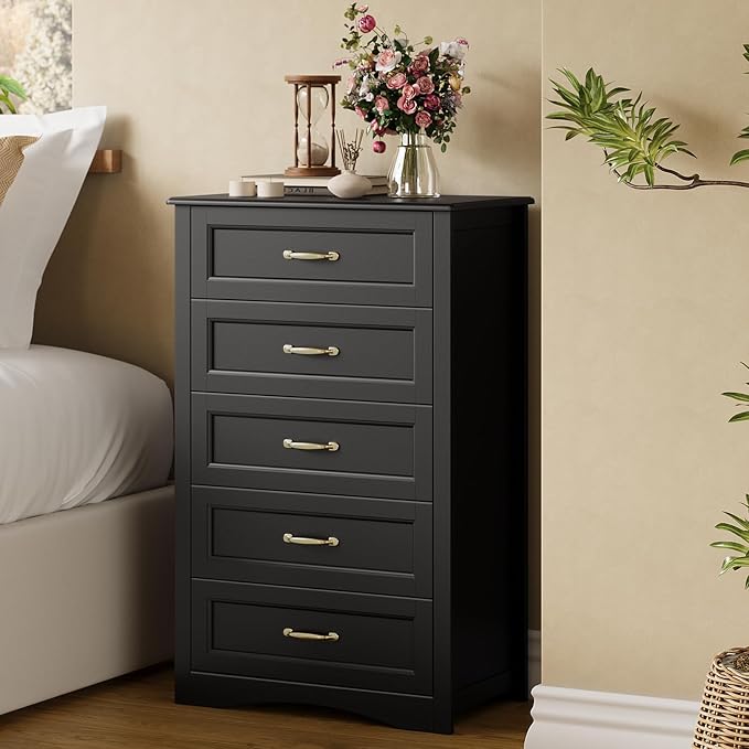 Gizoon 5 Drawer Dresser, for Clothes, Living Room - Image 7