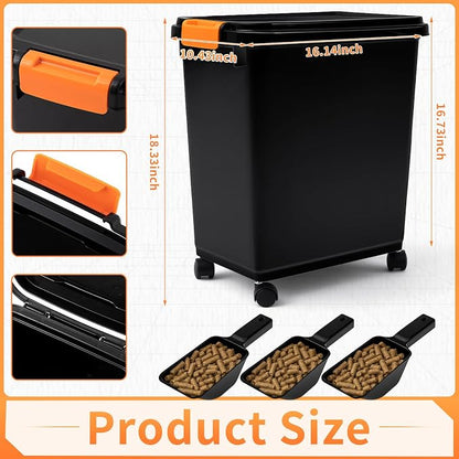 Maxdot 3 Sets 33lb Dry Pellet Storage Bin Kit - Image 2