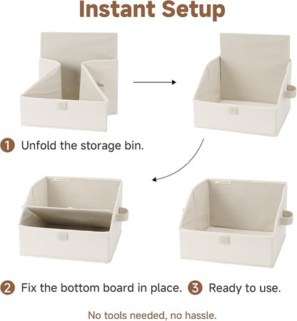 StorageWorks Closet Storage Bins Trapezoid, Cube Storage, Fabric Clothes Bin - Image 7