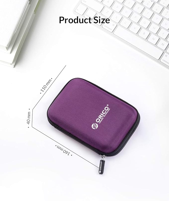 ORICO Hard Drive Case 2.5 inch External Drive Storage Carrying Bag Waterproof - Image 7