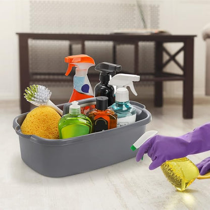 TOPZEA 2 Pack Cleaning Supplies Caddy, Large Plastic Cleaning Supply Organizer - Image 7