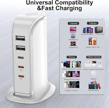 USB C Charger Block Multiport Upoy, Upgrade Charging Station - Image 2