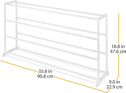 Whitmor 4 Tier 20 Pair Floor Shoe Rack - Image 3