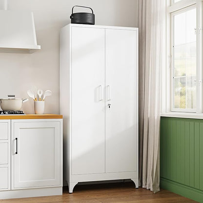 Letaya 71" H Metal Storage Cabinet - Image 9