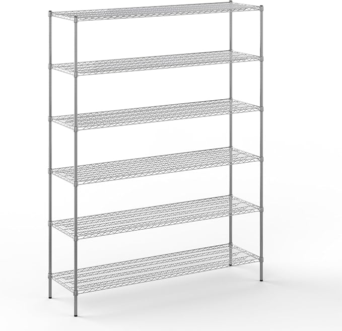 21" Deep x 72" Wide x 96" Height Wire Shelving Kit | 6-Tier | NSF Commercial by Regal+Altair