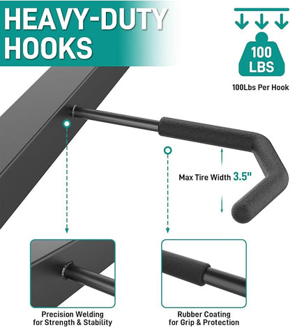 EVERHANGER Freestanding Bike Rack, Vertical Bike Rack Stand - Image 3