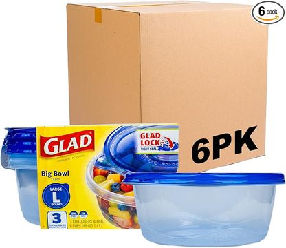 Glad GladWare Big Bowl Food Storage Containers by GladTrashFoodStorage