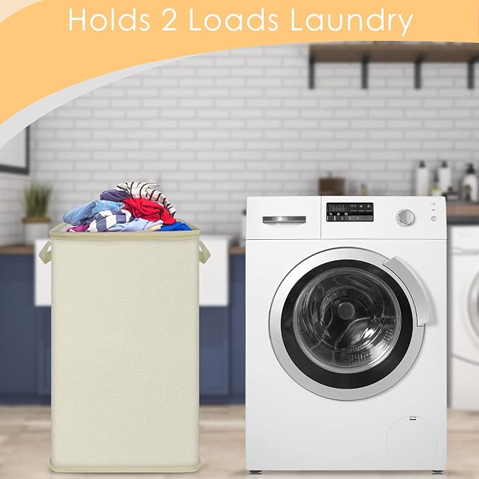 SNIGJAT Large Laundry Hamper, Tall Laundry Hamper - Image 2