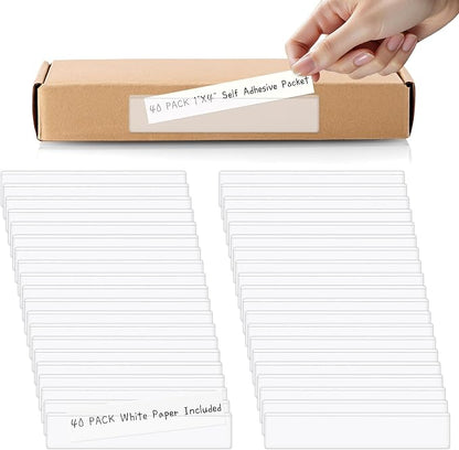 40 PCS Index Card Pockets, Self Adhesive Card Pockets by Unknown