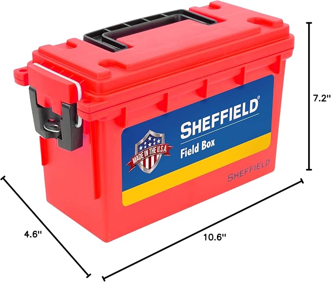 Sheffield 12636 Ammo Storage Box, Stackable .30 Cal Field Boxes, Water and Dust - Image 9