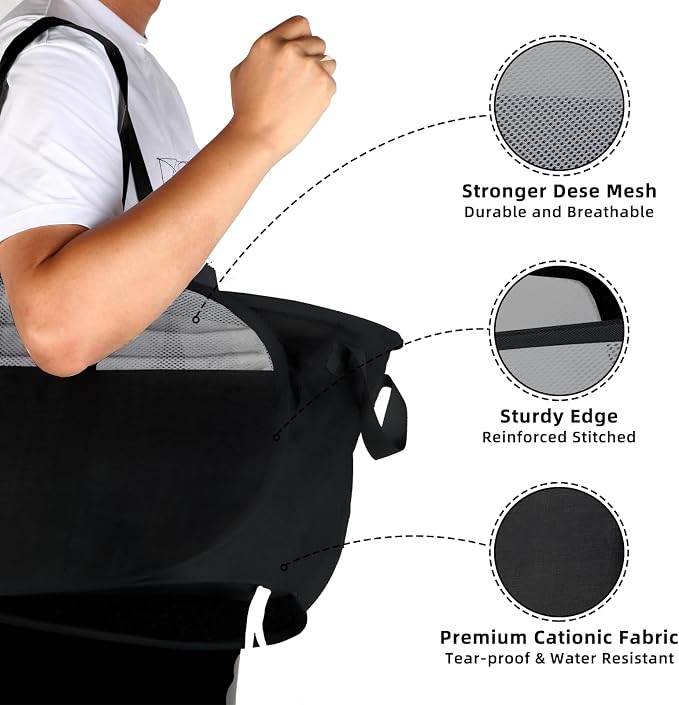 100L Collapsible Laundry Baskets, Tear Proof Pop Up Laundry Hamper - Image 6