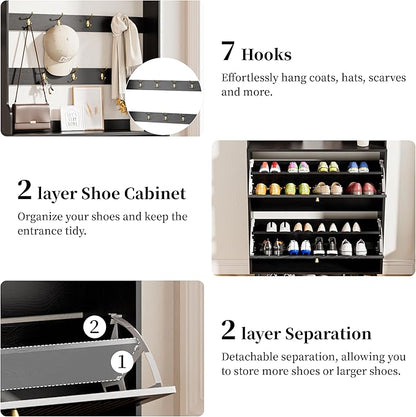Fsbecl Shoe Cabinet for Entryway - Image 4