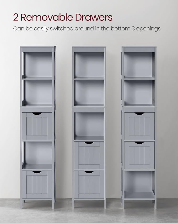 VASAGLE Storage Cabinet, Storage Organizer Rack Stand - Image 4