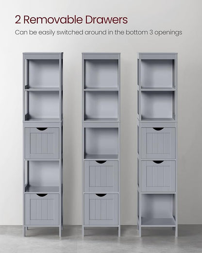 VASAGLE Storage Cabinet, Storage Organizer Rack Stand - Image 4