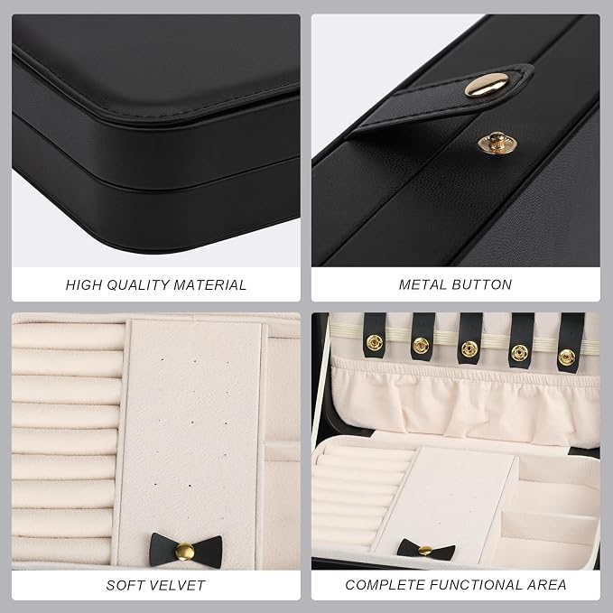 Small Jewelry Box, Travel Jewelry Case Portable Jewelry Boxes - Image 3