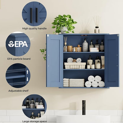 Homleke Bathroom Wall Cabinet, Medicine Cabinet - Image 4