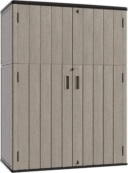 KINYING Outdoor Storage Shed, 57 Cu.ft Vertical Outdoor Storage Cabinet by KINYING