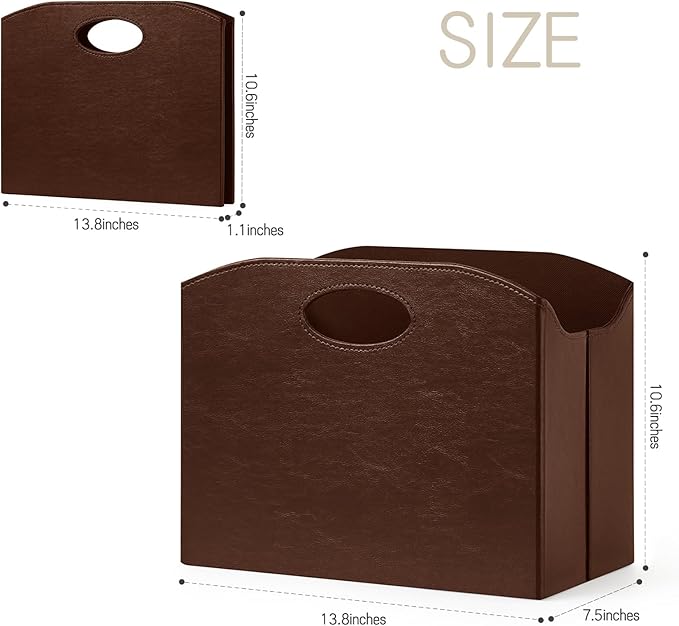 Magazine Rack Floor foldable Magazine Holders Basket Organizer Newspaper - Image 3