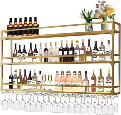 59in Wall Mounted Wine Rack, Wine Rack Wall Mounted - Image 7