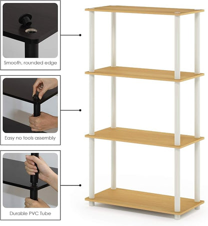 Furinno Turn-N-Tube 4-Tier Multipurpose Shelf Display Rack - Image 7