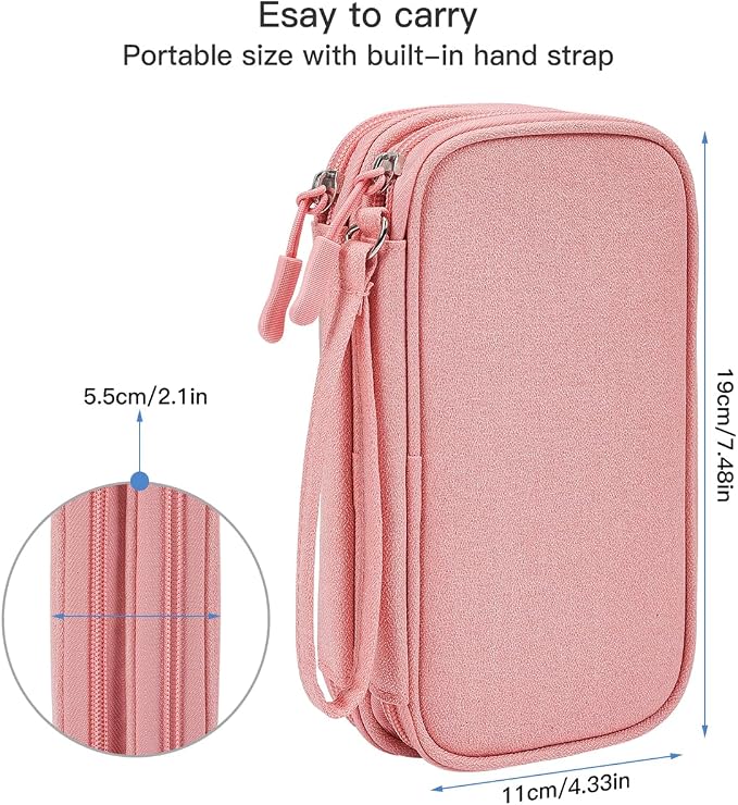 CAAORDKSO Electronic Cable Organizer Bag, Travel Electronic Accessories Carry - Image 2