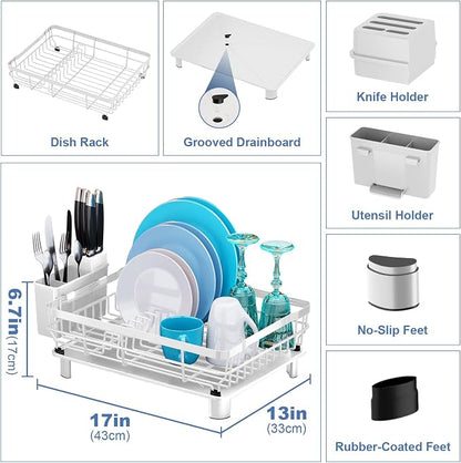 MOUKABAL Dish Drying Rack, Dish Rack, Large Dish Racks - Image 4