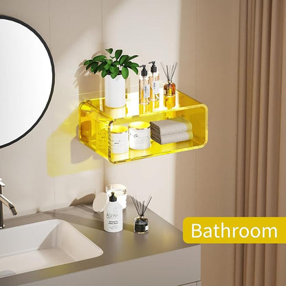 Acrylic Floating Nightstand, Bedside Table, Nightstand Shelf Wall Mounted - Image 6