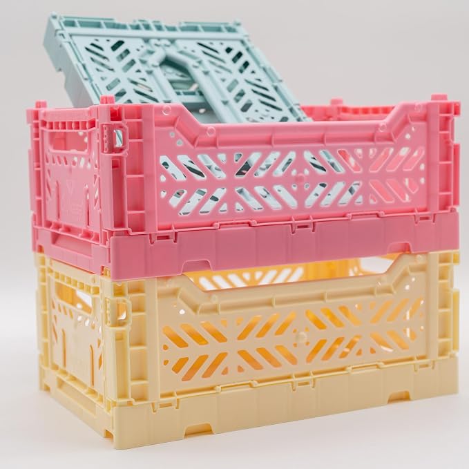 Collapsible Storage Box, Foldable Crate Organizer Bin - Image 5