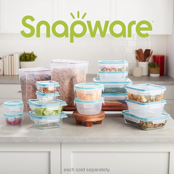 Snapware Airtight 2-Pack Cereal Dispenser Storage Containers, Flip-Top Lid BPA - Image 5