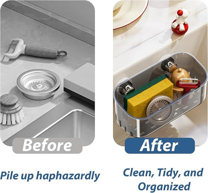 Sponge Holder with Strong Suction Cup, Dish Sponge Caddy Inside Sink Removable - Image 5