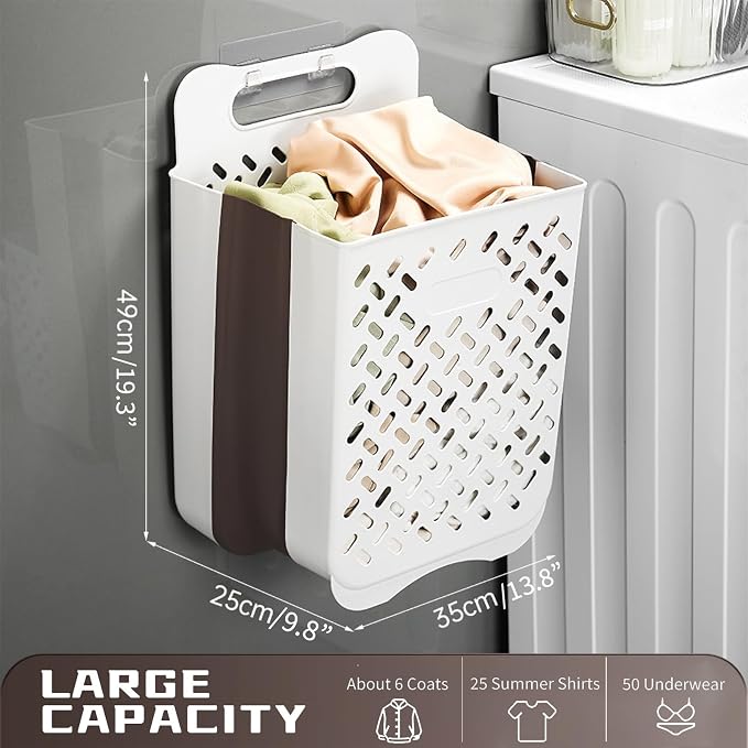 Plastic Foldable Laundry Basket - Image 5