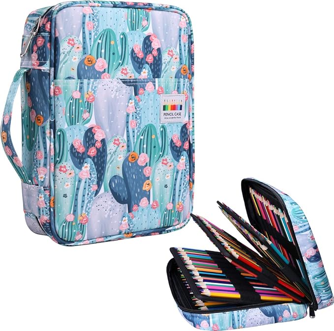 JAKAGO 220 Slots Colored Pencil Case Large Capacity Pen Holder by JAKAGO