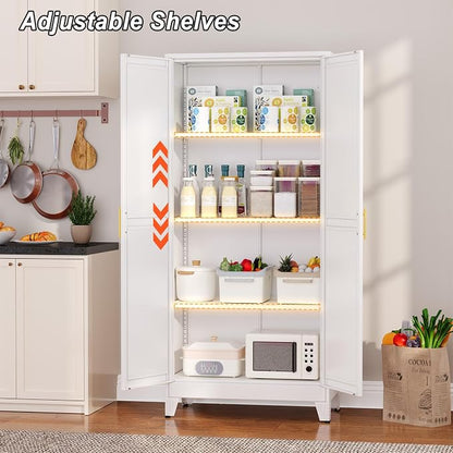 Winiowa Metal Pantry Cabinet - Image 7