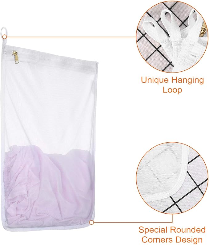 Reusable Mesh Laundry Bags, Delicates Garment Washing Bags - Image 6