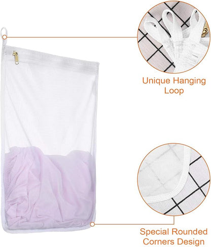 Reusable Mesh Laundry Bags, Delicates Garment Washing Bags - Image 6