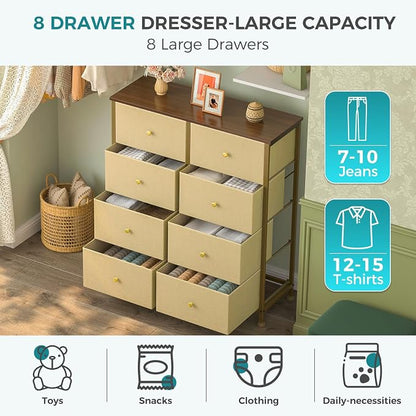 OLIXIS 8 Drawer Storage Dresser - Image 4