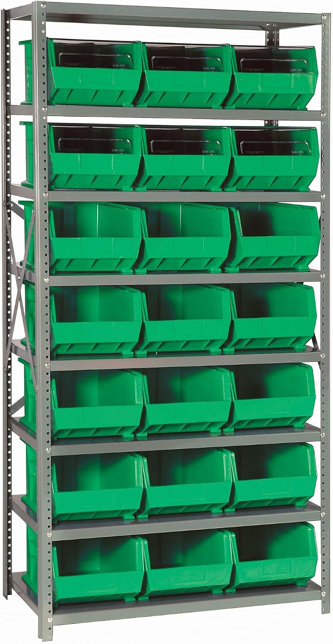 Quantum Storage Systems QSBU-255GN Giant Open Hopper Steel Shelving System by QuantumStorageSystems
