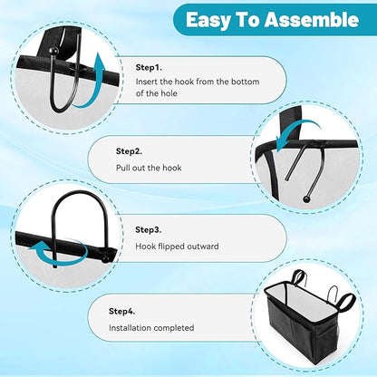 BlissTotes Bedside Caddy, Bedside Storage Organizer - Image 2