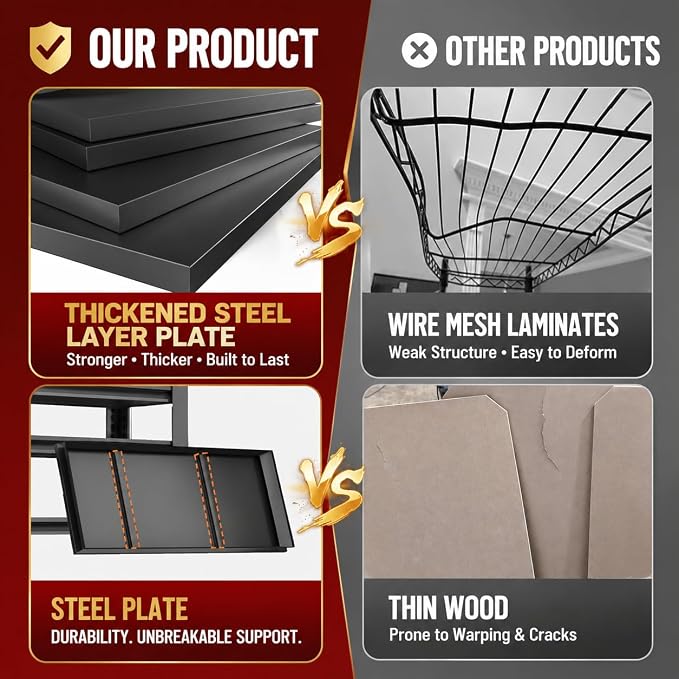Garage Shelving, 2-in-1 Adjustable Storage Shelves - Image 4