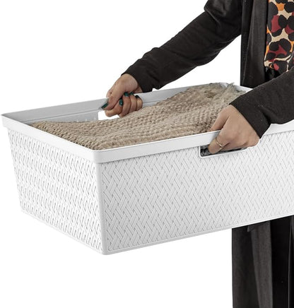 Wide 3-Drawer Plastic Storage Tower, No Tools Needed - Image 6