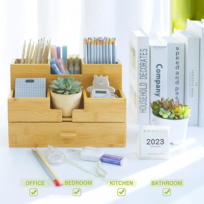 Bamboo Desk Organizer - Image 4