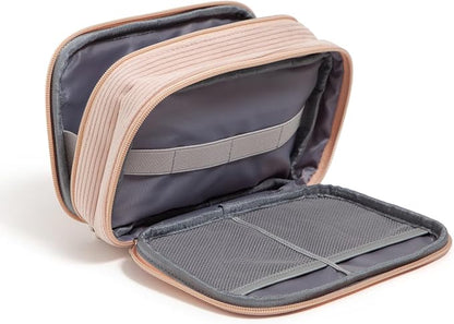 U Brands Dual Zip Corduroy Travel Electronics Organizer, Tech Carry Case - Image 2
