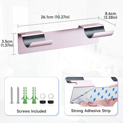 2 PCS Wall Mount Curling Iron Holder and Hair Tool Organizer - Image 4