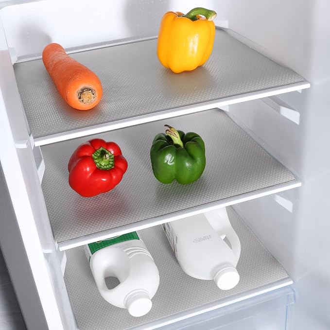 Light Gray Shelf Liners for Kitchen Cabinets Non Adhesive Drawer Liner for - Image 5