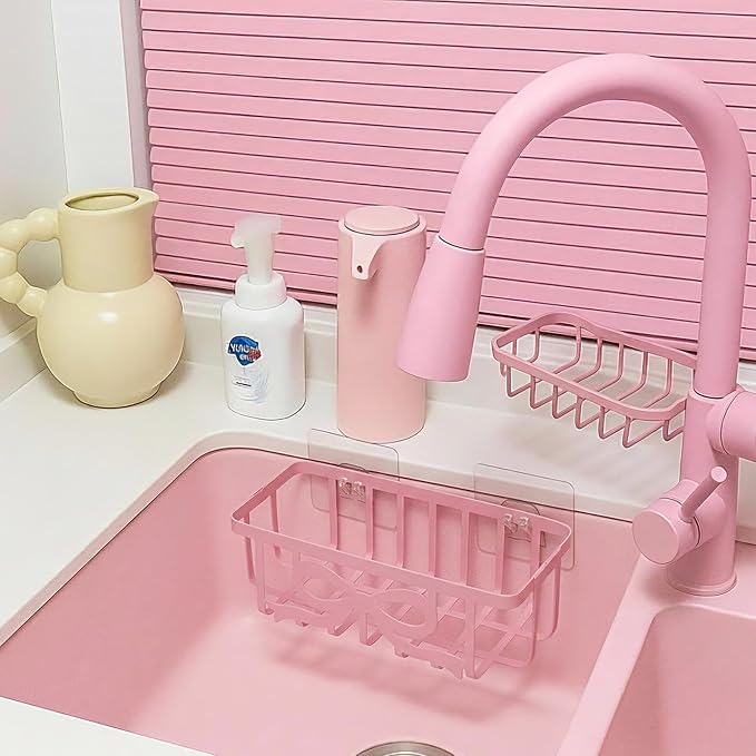 Pink Bow Sponge Holder for Kitchen Sink - Image 6