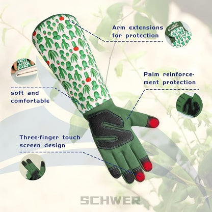 Schwer Gardening Gloves for Women, Rose Pruning Gloves - Image 2