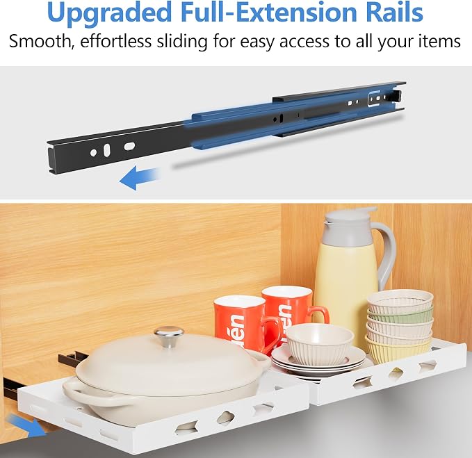 XLP Pull-Out Spice Rack Organizer – Heavy Duty Slide-Out Cabinet Storage | Fits - Image 3