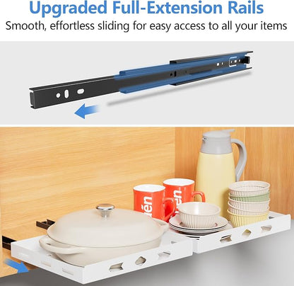 XLP Pull-Out Spice Rack Organizer – Heavy Duty Slide-Out Cabinet Storage | Fits - Image 3