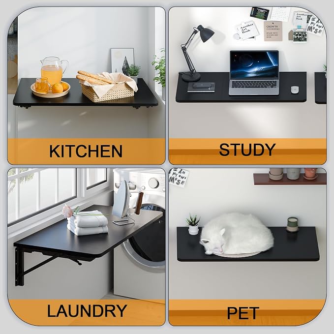 TEAMIX Wall Mounted Desk, Folding Table - Image 7