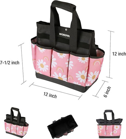 WORKPRO Garden Tool Bag, 9 Pockets Gardening Bag, Heavy Duty Oxford Garden Tote - Image 3
